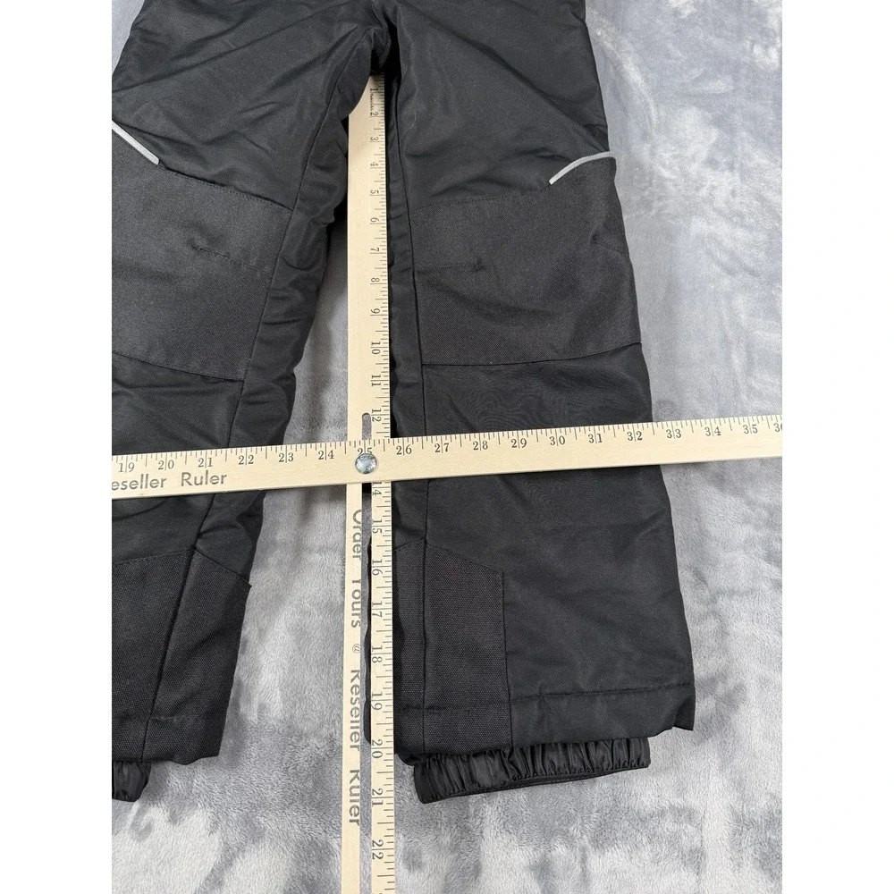 SWISSTECH Kids Unisex Black Insulated Snow Ski Pants Size M (8) Winter Outerwear